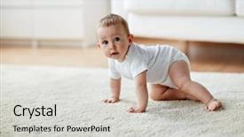  Presentation with people grief and mourning concept - Slide deck enhanced with childhood babyhood and people concept background and a  colored foreground