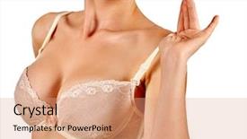  Presentation with childhood cancer - Presentation design having childhood cancer - woman going to examines her background and a coral colored foreground