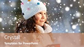  Presentation with hot tea - PPT layouts consisting of childhood-christmas-and-season-concept background and a coral colored foreground