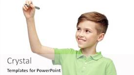  Presentation with polo - Amazing theme having green polo t-shirt backdrop and a white colored foreground