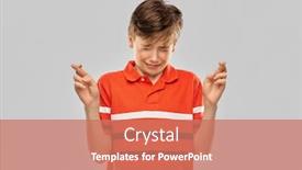  Presentation with polo - Amazing PPT theme having childhood-fashion-and-people-concept backdrop and a coral colored foreground