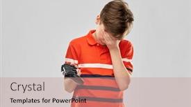  Presentation with red grey - Presentation featuring childhood-fashion-and-people-concept background and a coral colored foreground