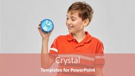  Presentation with polo - Cool new presentation design with childhood-fashion-and-people-concept backdrop and a coral colored foreground