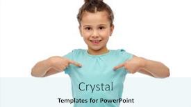  Presentation with childhood - Slide deck enhanced with childhood-fashion-and-people-concept background and a light blue colored foreground