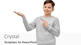  Presentation with childhood - Colorful presentation theme enhanced with childhood-fashion-and-people-concept backdrop and a  colored foreground