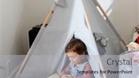  Presentation with baby book - Slide set featuring childhood-hygge-and-people-concept background and a light gray colored foreground