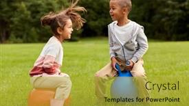  Presentation with childhood - Presentation with childhood-leisure-and-people-concept background and a gold colored foreground