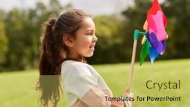  Presentation with childhood - Presentation consisting of childhood-leisure-and-people-concept background and a yellow colored foreground