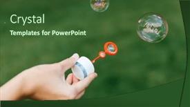  Presentation with hand soap - Presentation design having childhood-leisure-and-people-concept background and a tawny brown colored foreground