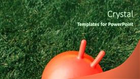  Presentation with childhood - Theme consisting of childhood-leisure-and-toys-concept background and a forest green colored foreground