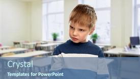  Presentation with gloomy - Audience pleasing slide set consisting of childhood-school-and-education-concept backdrop and a ocean colored foreground