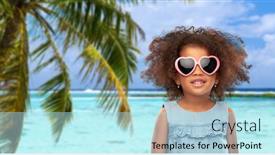  Presentation with valentines day - Beautiful PPT theme featuring childhood-summer-accessory-and-valentines backdrop and a light blue colored foreground