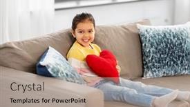  Presentation with childhood - Audience pleasing presentation design consisting of childhood-valentine-s-day backdrop and a coral colored foreground