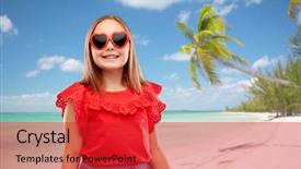  Presentation with polynesia - Cool new presentation design with kids valentines - childhood valentine's day and summer backdrop and a red colored foreground