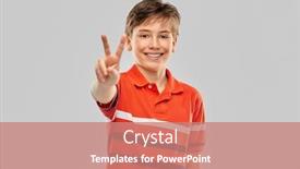  Presentation with red grey - Audience pleasing PPT theme consisting of childhood-winning-and-people-concept backdrop and a coral colored foreground