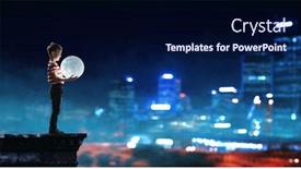  Presentation with childish - PPT layouts consisting of childish sweet dreams mixed media background and a navy blue colored foreground