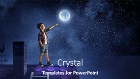  Presentation with childish - Colorful slide deck enhanced with childish-sweet-dreams-mixed-media backdrop and a ocean colored foreground