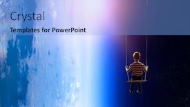  Presentation with childish - Theme having childish-sweet-dreams-mixed-media background and a light blue colored foreground