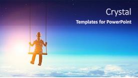  Presentation with childish - PPT theme featuring childish-sweet-dreams-mixed-media background and a navy blue colored foreground