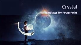  Presentation with childish - PPT layouts consisting of childish-sweet-dreams-mixed-media background and a navy blue colored foreground