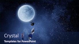  Presentation with childish - Presentation theme featuring childish-sweet-dreams-mixed-media background and a ocean colored foreground