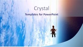  Presentation with childish - Slide deck having childish-sweet-dreams-mixed-media background and a sky blue colored foreground