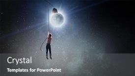  Presentation with childish - PPT theme consisting of childish-sweet-dreams-mixed-media background and a gray colored foreground