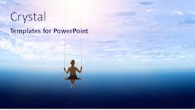  Presentation with childish - PPT theme having childish-sweet-dreams-mixed-media background and a sky blue colored foreground