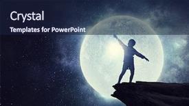  Presentation with childish - Cool new presentation theme with childish sweet dreams mixed media backdrop and a navy blue colored foreground