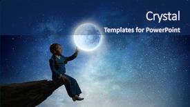  Presentation with childish - Beautiful slides featuring childish sweet dreams mixed media backdrop and a ocean colored foreground