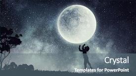  Presentation with childish - Presentation featuring childish sweet dreams background and a ocean colored foreground