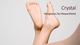  Presentation with feet - Cool new presentation theme with children's feet backdrop and a  colored foreground