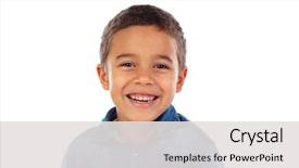  Presentation with pink and white roses shabby chic country - Presentation theme with children - funny small child with denim background and a light gray colored foreground