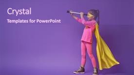  Presentation with ultra - Audience pleasing theme consisting of children - little child is playing superhero backdrop and a violet colored foreground