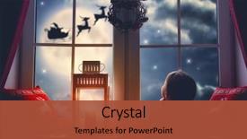  Presentation with child enjoy - Slides enhanced with children - merry christmas and happy holidays background and a red colored foreground