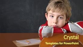  Presentation with adhd - Slide deck enhanced with children adhd - bored student background and a tawny brown colored foreground