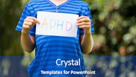  Presentation with adhd - Theme with children adhd - portrait of young boy holding background and a ocean colored foreground