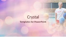  Presentation with lifeguard - Presentation design featuring children and lifeguard at swimming background and a lemonade colored foreground