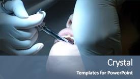  Presentation with anesthesia - Presentation with children anesthesia - teenager boy having his cavities background and a teal colored foreground