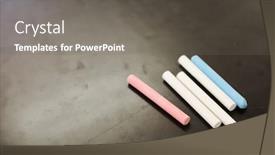  Presentation with school children - PPT theme featuring children at school classroom background and a gray colored foreground