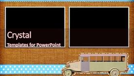  Presentation with baptism - Slides with children baptism - decorative template with photo frames background and a wine colored foreground