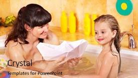  Presentation with child support family law - PPT layouts consisting of children bath - family and child washing background and a  colored foreground