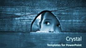  Presentation with children behavior - Slide set having children behavior - boy watches big world background and a ocean colored foreground