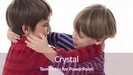  Presentation with behavior - Beautiful presentation featuring children behavior - two brothers fighting backdrop and a violet colored foreground