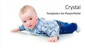  Presentation with aesthetics cute - Audience pleasing slides consisting of children bright - cute little boy on white backdrop and a  colored foreground