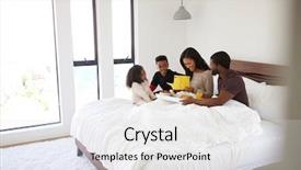  Presentation with african american children - PPT layouts having 30 year celebration - children bringing african american parents background and a light gray colored foreground