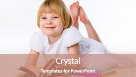  Presentation with books - Amazing slides having children carpet reading - little girl on the floor backdrop and a coral colored foreground