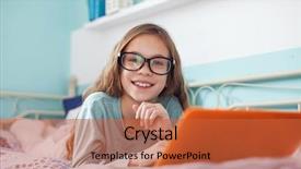  Presentation with 4 years old children and doctor - PPT theme consisting of children case study - 8 years old child having background and a  colored foreground