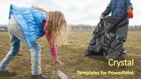  Presentation with cleaning - PPT layouts with children cleaning scavenge children collect background and a tawny brown colored foreground