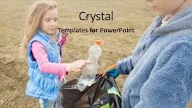  Presentation with nutrition children - Audience pleasing slide deck consisting of children cleaning scavenge children collect backdrop and a  colored foreground